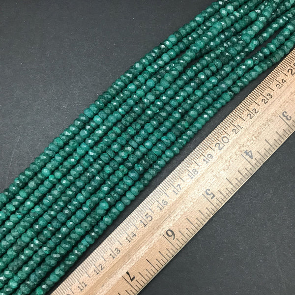 Emerald India-Cut 4mm Rondelle
