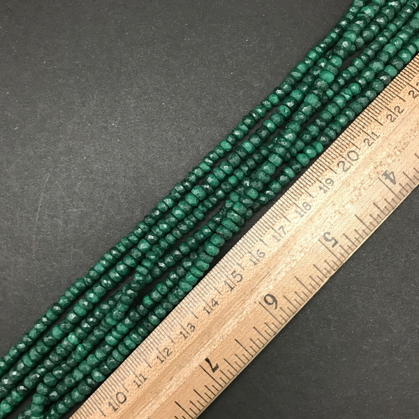 Emerald India-Cut 4mm Rondelle