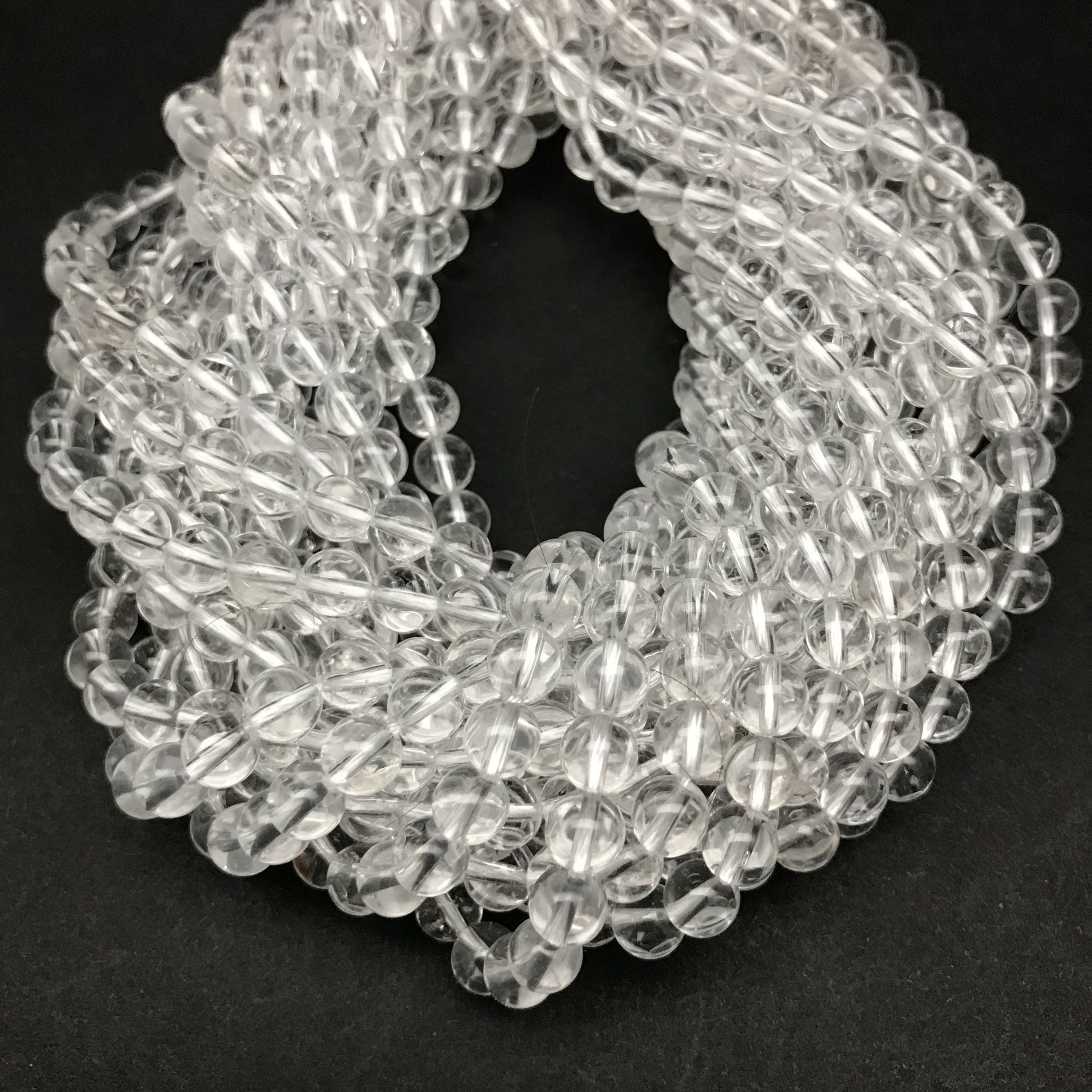 Quartz, Crystal Clear, 6mm Round