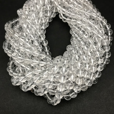Quartz, Crystal Clear, 6mm Round