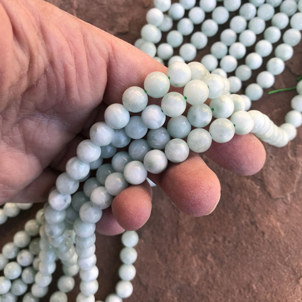 Green Angelite 8mm Beads