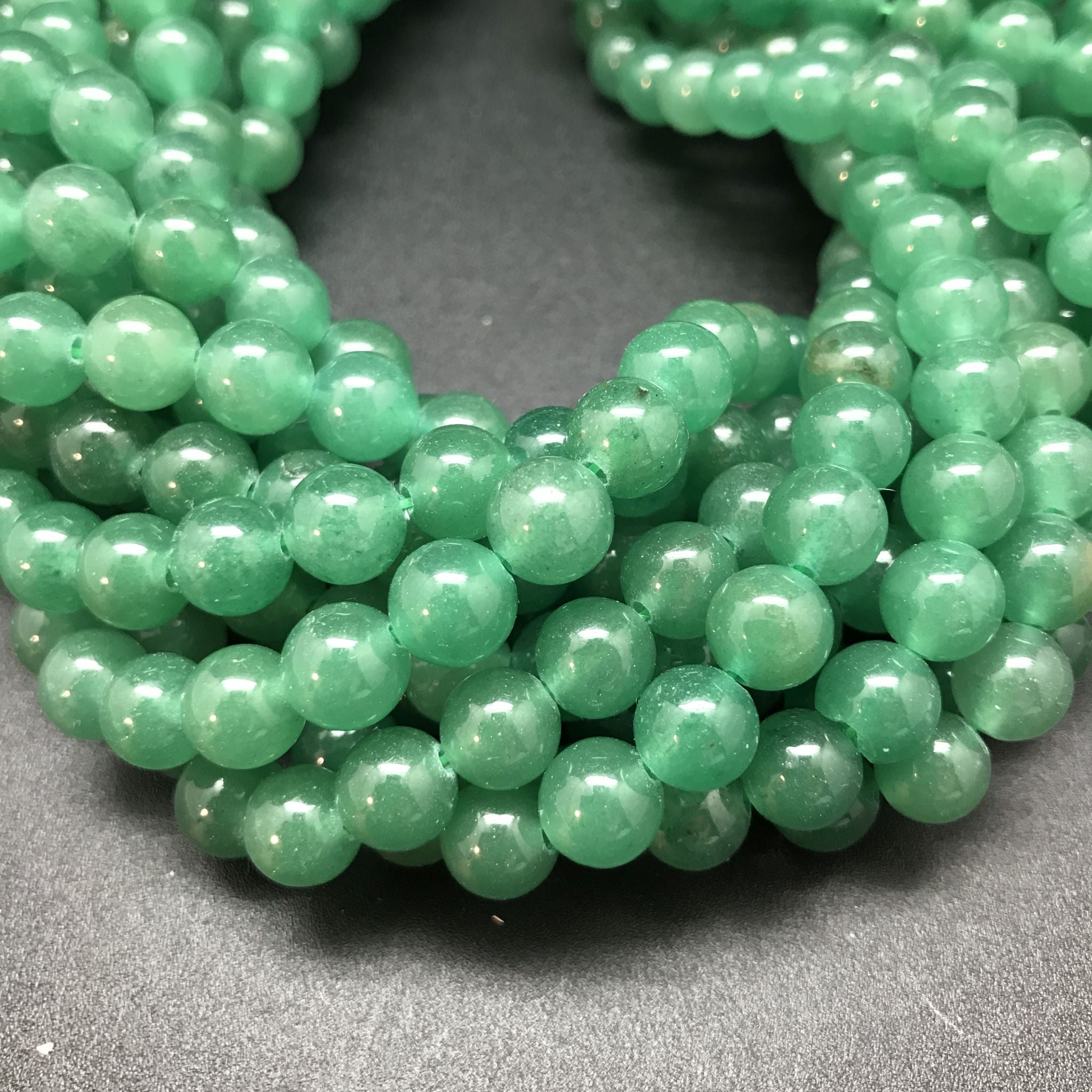 Green Aventurine Round Beads - 8mm