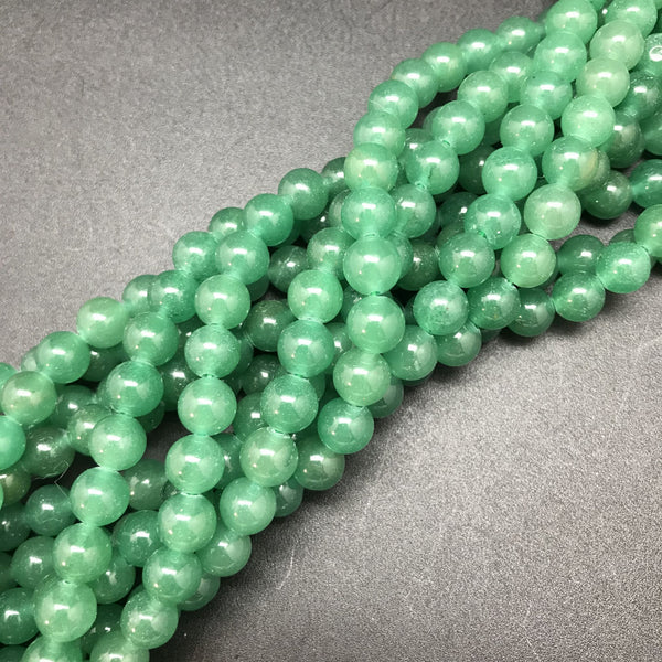 Green Aventurine Round Beads - 8mm