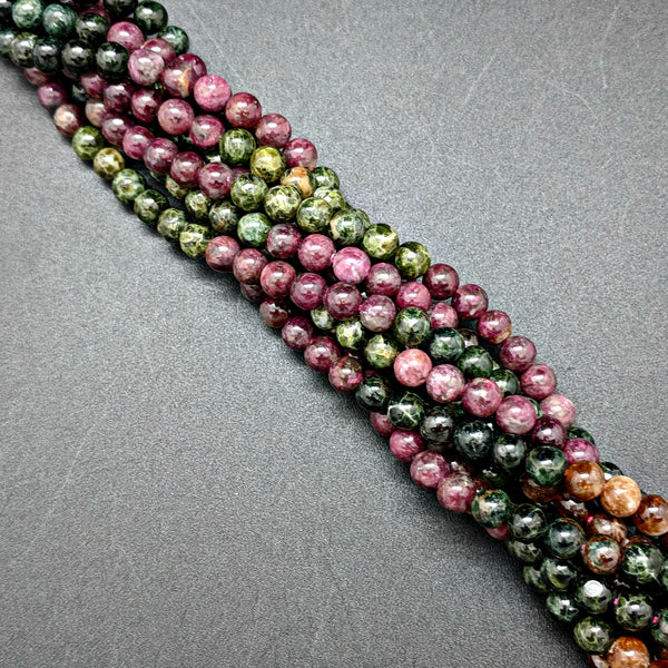 Multi-Color Tourmaline 6mm Beads