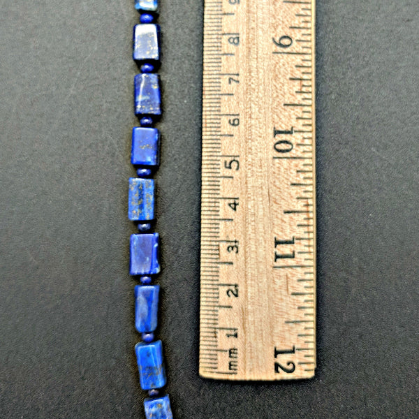 Lapis Tube Beads - 10mm x 6mm