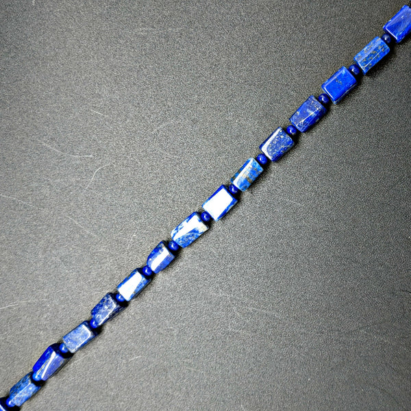 Lapis Tube Beads - 10mm x 6mm