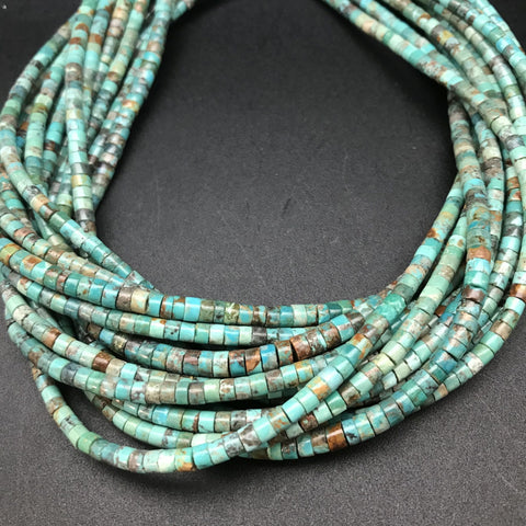 Turquoise, 4-5mm Heishi