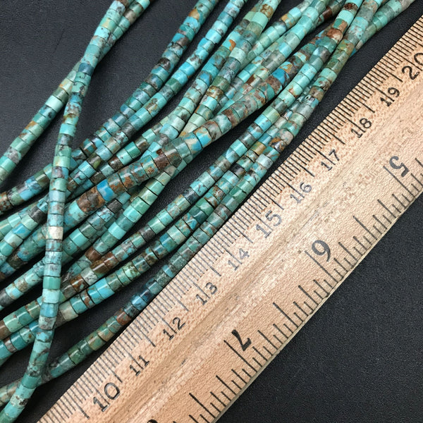 Turquoise, 4-5mm Heishi