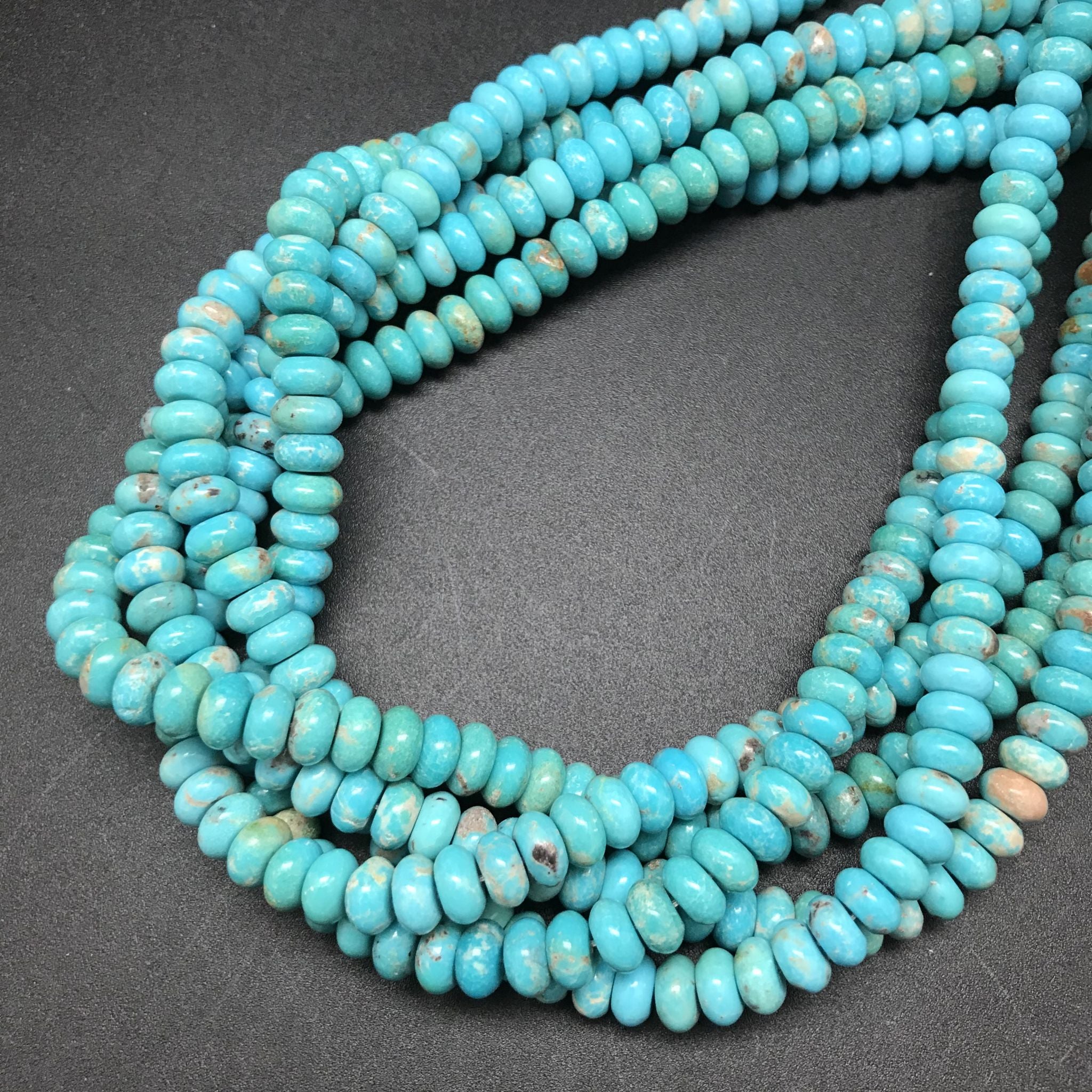 Turquoise, 8x4mm Rondelle