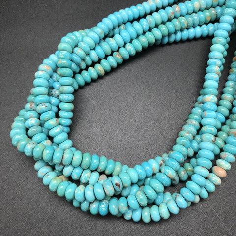 Turquoise, 8x4mm Rondelle