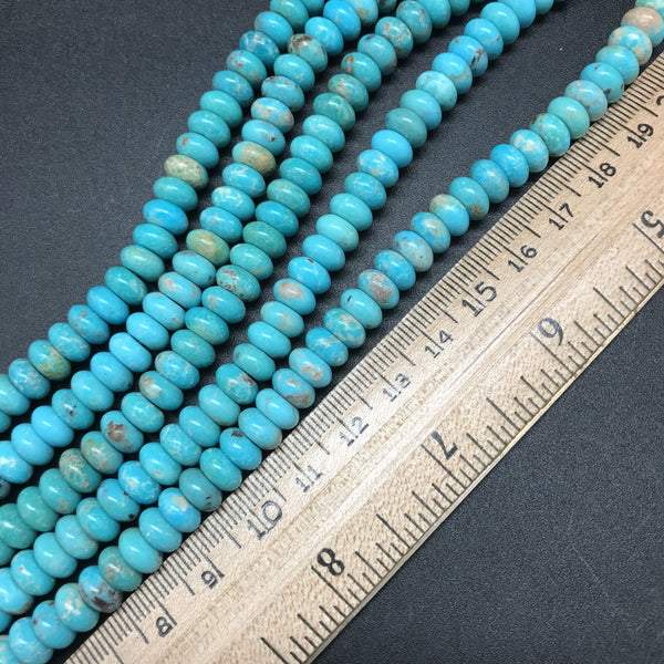 Turquoise, 8x4mm Rondelle